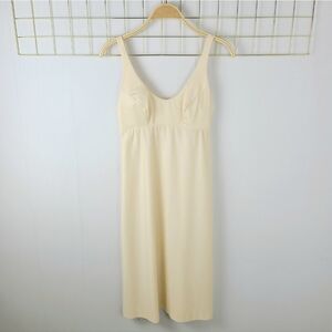 Alice Maloof Yellow Buttercream 50s 60s Vintage Slip Chemise Nightgown